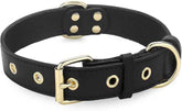 Dog Collar,Genuine Leather Dog Collar for Small,Large,Medium Dogs, Heavy Duty Dog Collars Tactical Dog Collars for Hiking,Training and Outdoor Activities
